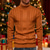 voordelige pullover voor heren-Voor heren Kersttrui Kerst Truien Vakantietrui Trui Gebreide trui Geribd breien Normale tops Gebreid Effen Coltrui Modieus Basic Vakantie Alledaagse kleding Kleding Herfst winter Zwart Geel S M L