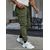 preiswerte Cargohosen-Herren Cargo-Hosen Hose Kordelzug Mehrere Taschen Einfach tragbar Outdoor Täglich Campen und Wandern Mode Klassisch Schwarz Armeegrün