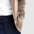 cheap Men's Cardigan Sweater-Men's Sweater Cardigan Sweater Ribbed Knit Regular Tops Knitted Plain Turndown Vacation Fashion Office Casual Clothing Apparel Spring &amp;  Fall Blue Pink S M L