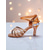 cheap Latin Shoes-Women's Red Rhinestone Latin Dance Shoes - Professional Ballroom Salsa Tango Sandals with Strappy Design and Crystal Embellished Heels for Competition or Performance