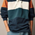 voordelige Rugbypolo voor heren-Voor heren Gestreept Rugby Poloshirts Lange mouw Poloshirt Rits Casual Buiten Streetwear Casual / Dagelijks 3D Afdrukken Herfst winter blauw Donker Marine Int Blauw