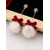 preiswerte Damen Ohrringe-Weihnachtsohrringe mit Schneeflocken-Pompons für Damen aus einer Legierung und Kunstpelz, perfekt für Weihnachtsfeiern und als Geschenk.