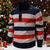 abordables suéter de los hombres-Hombre Jersey navideño Suéteres de Navidad suéter navideño Suéter de punto Estriado Tejer Tops regulares De Punto Raya Cremallera de un cuarto Moda Básico Vacaciones Ropa Cotidiana Ropa Otoño Invierno