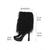 abordables Botas de nieve e invierno-Botas negras de tacón alto para mujer con ribete de piel sintética: un elegante calzado de invierno para mujeres a la moda, ideal para usar a diario y por la noche.