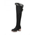 baratos Botas de neve e inverno-Botas de inverno femininas marrons acima do joelho – acabamento em pele sintética, salto bloco grosso, estilo aconchegante para o frio, perfeitas para festas e atividades ao ar livre.