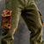 preiswerte Cargohosen-Herren Cargo-Hosen Cargohose Cordhose Arbeitshosen Freizeithose Elastischer Bund Mehrere Taschen Gerader Schnitt Farbblock Patchwork Atmungsaktiv Volle Länge Outdoor Lässig Täglich Retro Vintage