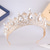 baratos Tiara &amp; Coroas-Crown Tiaras Decoração de Cabelo Liga Casamento Aniversário Elegante Estilo bonito Com Cristais Capacete Chapéu