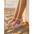 preiswerte Brautjungfer-Keilsandalen für Damen – Plateau-Sandalen mit floralem Knöchelriemen, romantische Brautschuhe, perfekt für Strandhochzeiten und Sommerzeremonien