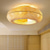 cheap Dimmable Ceiling Lights-Bamboo Ceiling Fan With Light