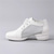 abordables Zapatillas de baile-Zapatos de baile con cordones de cuero de malla blanca para mujer con suela suave y flexible, zapatillas de jazz transpirables para práctica latina, baile de salón y entrenamiento físico.