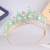 baratos Tiara &amp; Coroas-Crown Tiaras Decoração de Cabelo Liga Casamento Aniversário Elegante Estilo bonito Com Cristais Capacete Chapéu