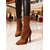 preiswerte Stiefeletten-Rote Wildleder-Ankle-Boots mit spitzer Zehenpartie – elegante Stiefeletten mit hohem Absatz und Reißverschluss für Weihnachtsfeiern, besondere Anlässe und Wintermode