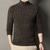 cheap Men's Pullover Sweater-Men's Pullover Sweater Jumper Knit Sweater Ribbed Knit Regular Tops Knitted Plain Turtleneck Fashion Basic Vacation Daily Wear Clothing Apparel Fall Winter Black Coffee M L XL