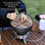 cheap Cookware-Cast Iron Dutch Pots With Wood Lid Cooking Hanging Soup Pots Camping Cooking Pots Outdoors Accessories