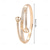 baratos Pulseiras-Zircão Clássico Séries Totem Elegante Moda Personalizada Simples cromada Pulseira de jóias Prata / Dourado Para Casamento Festa Noivado Baile de Formatura