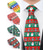 abordables Cravates et nœuds papillon pour hommes-Cravate de Noël pour homme en polyester avec imprimés Père Noël, bonhomme de neige et motifs festifs – nœud papillon festif et ajustable pour les fêtes de Noël et autres événements.