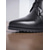 baratos Botas da moda-Botas femininas de couro premium com cadarço e estampa floral, elegantes botas de salto bloco para eventos formais e noturnos.