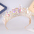 baratos Tiara &amp; Coroas-Crown Tiaras Decoração de Cabelo Liga Casamento Aniversário Elegante Estilo bonito Com Cristais Capacete Chapéu
