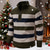 abordables suéter de los hombres-Hombre Jersey navideño Suéteres de Navidad suéter navideño Suéter de punto Estriado Tejer Tops regulares De Punto Raya Cremallera de un cuarto Moda Básico Vacaciones Ropa Cotidiana Ropa Otoño Invierno