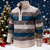 abordables suéter de los hombres-Hombre Jersey navideño Suéteres de Navidad suéter navideño Suéter de punto Estriado Tejer Tops regulares De Punto Raya Cremallera de un cuarto Moda Básico Vacaciones Ropa Cotidiana Ropa Otoño Invierno
