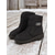 abordables Bottes de neige et d'hiver-Bottines d'hiver bordeaux pour femme, doublées polaire chaude - imperméables, fermeture éclair facile, confortables pour la marche dans la neige, les voyages et au quotidien
