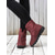 abordables Bottes de neige et d'hiver-Bottines d'hiver bordeaux pour femme, doublées polaire chaude - imperméables, fermeture éclair facile, confortables pour la marche dans la neige, les voyages et au quotidien