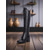 baratos Botas da moda-Botas femininas de couro premium com cadarço e estampa floral, elegantes botas de salto bloco para eventos formais e noturnos.