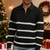 voordelige pullover voor heren-Voor heren Kersttrui Kerst Truien Vakantietrui Trui Truien met kwartrits Geribd breien Normale tops Gebreid Streep Halve rits Modieus Casual Vakantie Alledaagse kleding Kleding Herfst Winter Zwart