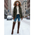 abordables Bottes de neige et d'hiver-Bottes hautes en daim marron pour femmes, bordées de fausse fourrure – élégantes bottines à talons hauts et fermeture éclair, idéales pour l'hiver, la neige et les occasions décontractées ou en extérieur.