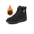 baratos Botas de neve e inverno-Botas de inverno femininas impermeáveis com forro de pele sintética - botas de neve estilosas para clima frio e atividades ao ar livre.
