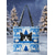 abordables Sacs à imprimés graphiques-Sac cabas de Noël pour femme, motif flocons de neige verts et jacquard, en polyester floqué, avec un chat roux festif, idéal pour les achats de Noël et les cadeaux.