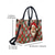 cheap Graphic Print Bags-Women's Christmas Tote Bag - Faux Leather, Santa and Snowman Design, Holiday Gift Bag for Women, Festive Season Handbag for Christmas, Perfect for Parties and Winter Outings