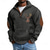 abordables Sudaderas 3D para hombre-Hombre Sudadera Sudadera con estampado de gofres Sudadera con un cuarto de cremallera Negro Blanco Azul Marino Caqui Gris Oscuro Media cremallera Reno Estampado Navidad Diario Festivos Poliéster Ropa