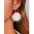 preiswerte Damen Ohrringe-Weihnachtsohrringe mit Schneeflocken-Pompons für Damen aus einer Legierung und Kunstpelz, perfekt für Weihnachtsfeiern und als Geschenk.