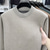 abordables suéter de los hombres-Hombre Suéter de punto Estriado Tejer Tops regulares De Punto Vellón Plano Cuello Barco Moda Básico Vacaciones Ropa Cotidiana Ropa Otoño Invierno Negro Verde M L XL