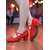 abordables Chaussures de danse d'entraînement-Chaussures de danse de caractère en toile pour femmes - talons confortables à brides croisées, idéaux pour la pratique professionnelle des danses de salon et latines. &amp;formation sur scène