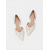 abordables mariée-Ballerines de mariée ornées de perles pour femmes - élégantes chaussures de mariage à bout pointu ornées de perles &amp;Côtés découpés, style classique et confortable pour les mariées
