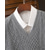 baratos Suéter masculino de lã-Homens Colete de moletom Vestido Suéter Pulôver suéter Colete Suéter de malha Estriado Tricotar Tops regulares Tricotado Tecido Decote V Moda Roupa de rua O negócio Férias Roupa Sem Mangas Outono