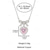voordelige Valentijnsdag-Damesketting met hartvormige hanger van legering en strik, verkrijgbaar in wit en roze, perfect voor Valentijnsdag.