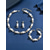 abordables Mariage ACC-or féminin &amp;Parure de bijoux en perles ivoire, collier, boucles d'oreilles et bracelet en strass, style nuptial élégant pour un mariage &amp;événements formels