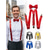 abordables Accessoires-Ensemble de bretelles élastiques en polyester à sequins et nœud papillon pour hommes - Parfait pour les fêtes de carnaval et de mascarade disponible en plusieurs couleurs