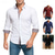 abordables Camisas de vestir para hombres-Hombre Camisa Camisa para Vestido Abotonar la camisa Geométrico Casual Diario Negro Blanco Rojo Azul Oscuro Manga Larga Cuello Vuelto Primavera Otoño Ropa Retazos
