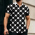 cheap Geometric Pattern-Men's Geometric Round Dots Shirt Casual Shirt Button Up Shirt Short Sleeve Fashion Casual Daily Vacation Summer Spring Turndown 3D Print Collared Shirts Blue White Green Gray