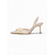 abordables mariée-Escarpins ivoire à bride arrière pour femme – élégants escarpins de mariage en satin ornés d'appliqués de roses, parfaits pour les mariées lors d'un mariage champêtre ou en extérieur. &amp;cérémonies