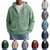abordables sweats à capuche basiques pour hommes-Homme Sweat à capuche Sweat à capuche zippé intégral Sweat à capuche gaufré Gris Clair À capuche Uni Fermeture éclair Texturé Occasionnel Quotidien Sport &amp; Loisir Polyester Streetwear Frais Vêtements