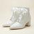 baratos noiva-Mulheres Sapatos De Casamento Botas Presentes de Dia dos Namorados Botas de salto Casamento rústico Botas Botas Tornozelo Sapatos de noiva Sapatos de dama de honra Renda Salto Robusto Dedo Apontado