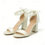 cheap Bride-Pearl Ankle Strap Wedding Heels for Bride – Elegant Block Heel Bridal Shoes for Church &amp; Formal Weddings