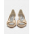 voordelige Moeder van de Bruid/De Bruidegom-Elegante bruidsschoenen met lage hak voor de moeder van de bruid – champagnekleurige strikschoenen voor oudere vrouwen