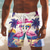 voordelige Dieren &amp; Vogels-Voor heren Flamingo Kokosnootboom Tropische planten Lange zwembroeken Zwemshorts Boardshorts Medium Taille Hawaii Strandvakantie Zijzakken Mesh voering Elastische tailleband met trekkoord Ontwerper