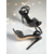 abordables Invité au mariage-Sandales à talons aiguilles noires à paillettes pour femmes, avec bride à la cheville, bout ouvert, idéales pour les invitées à un mariage, élégantes et tendance. &amp;chaussures de cocktail